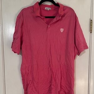 Peter Millar Coral Pink Short-Sleeve Polo
